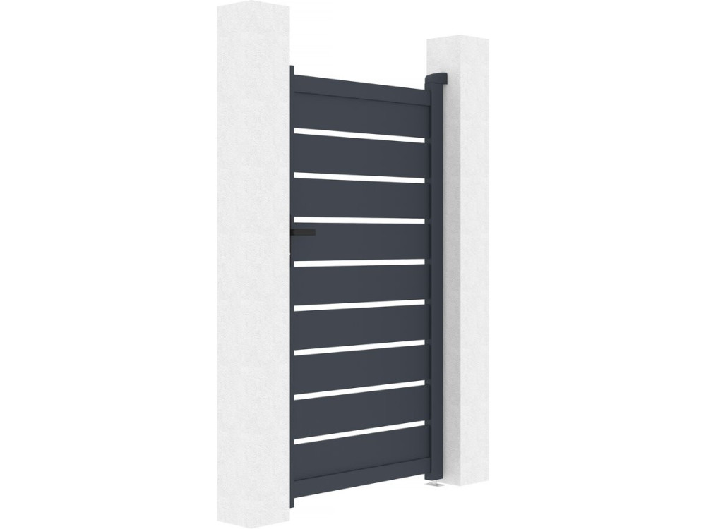 Tuinpoort tuindeur aluminium "Bastien" - 100 x 176 cm - Antraciet