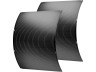 Set van 2 flexibele plug &amp; play zonnepanelen - 400W "Urban center" - Zwart