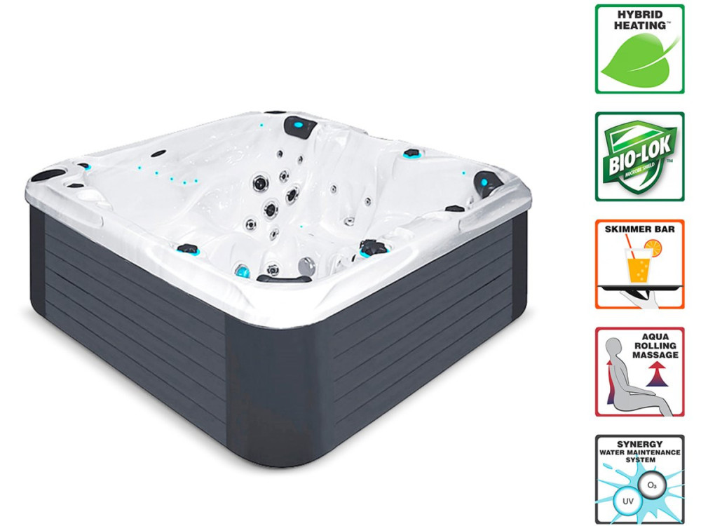 Spa " Solace " - 4 plaatsen + 1 ligplaats - 2.13 x 2.13 x 0.91 m