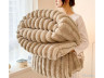 Plaid deken - 100 x 150 cm - Taupe - grijs bruin