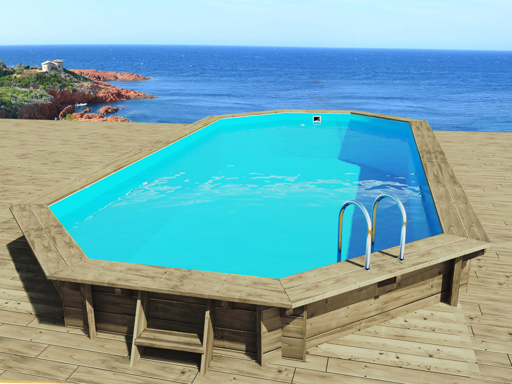 Houten zwembad " Ibiza 145 " - 857 x 457 x 145 cm