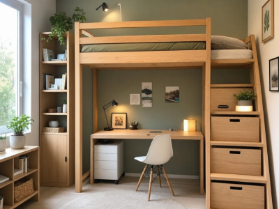 Het houten hoogslaperbed: de slimme oplossing om een kleine ruimte optimaal te benutten